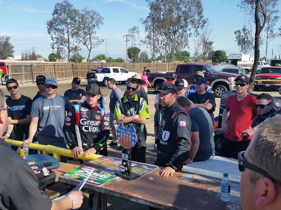 Hagen and Ito - Drivers Meeting - Bakersfield - 4-30-16
